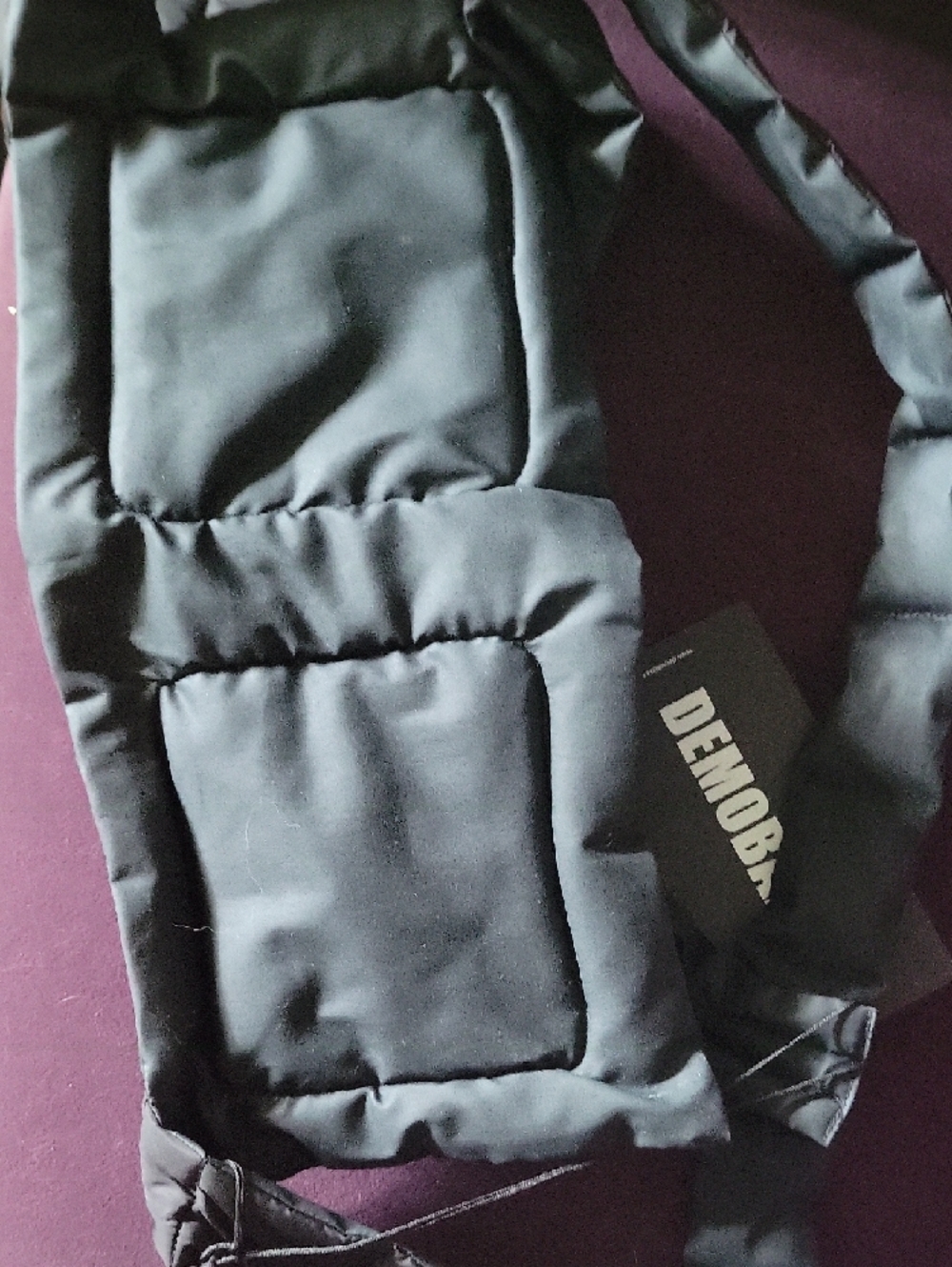 Demobaza Black Puffer Crossbody Bag - Picture 3 of 3